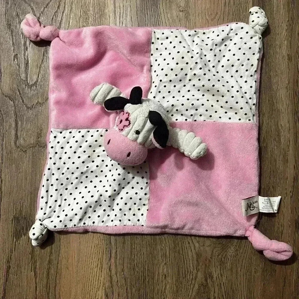 Maison Chic Cow Farm Animal Blankie Lovey Security Blanket